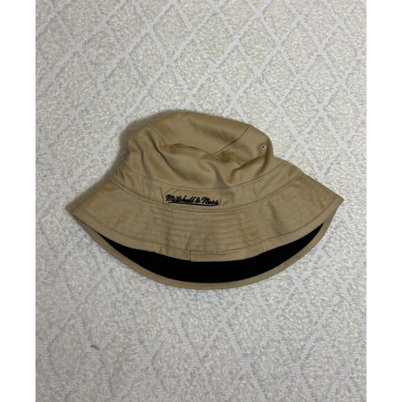 Mitchell & Ness Flex-fit Chicago Blackhawks Embroidered Tan Bucket Hat Size  S/M - Picture 2 of 10